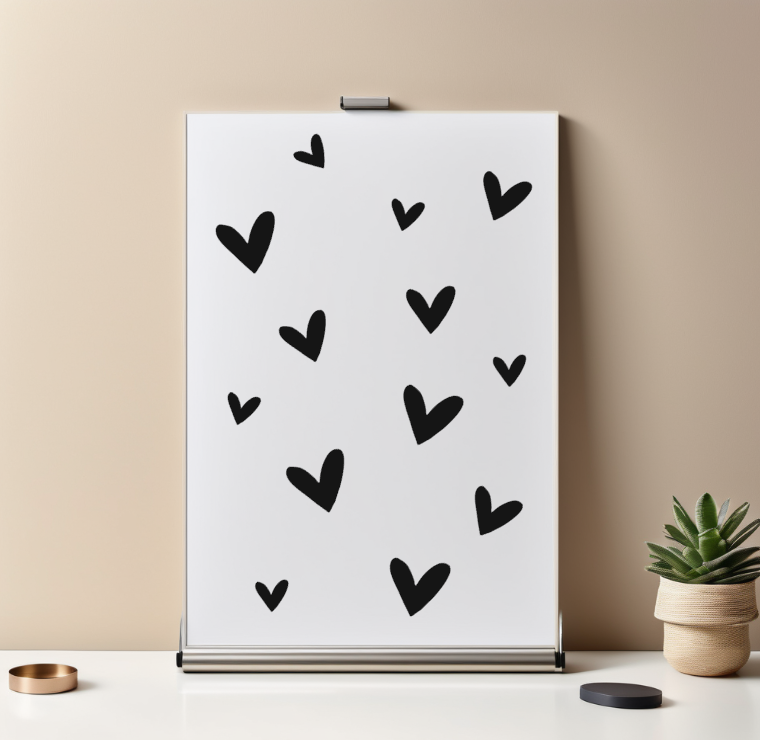 Herz Aufkleber | Stickerbogen | Vinylaufkleber Vinylsticker | Herz Aufkleber | DIY | Kinder | Hochzeit | Geschenke | Kleine Herzen