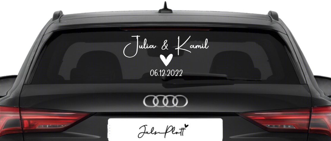 Just Married Aufkleber No.2