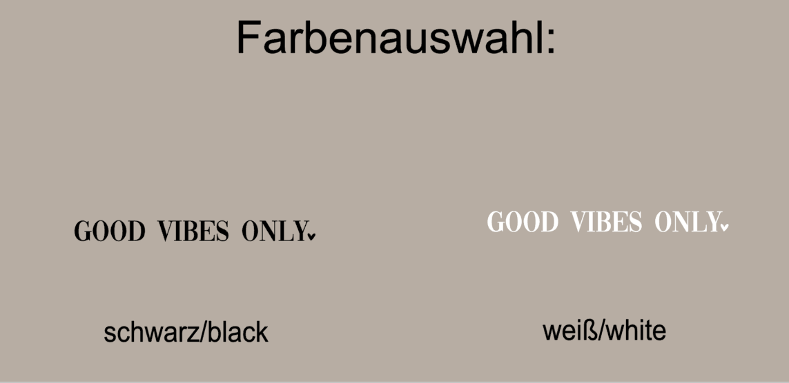 Aufkleber "Good Vibes Only"