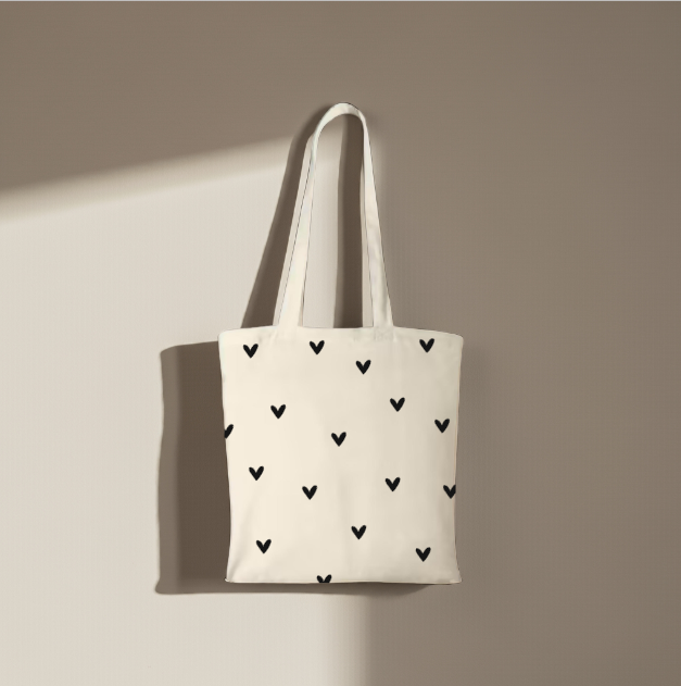 Baumwolltasche "Herzchen"