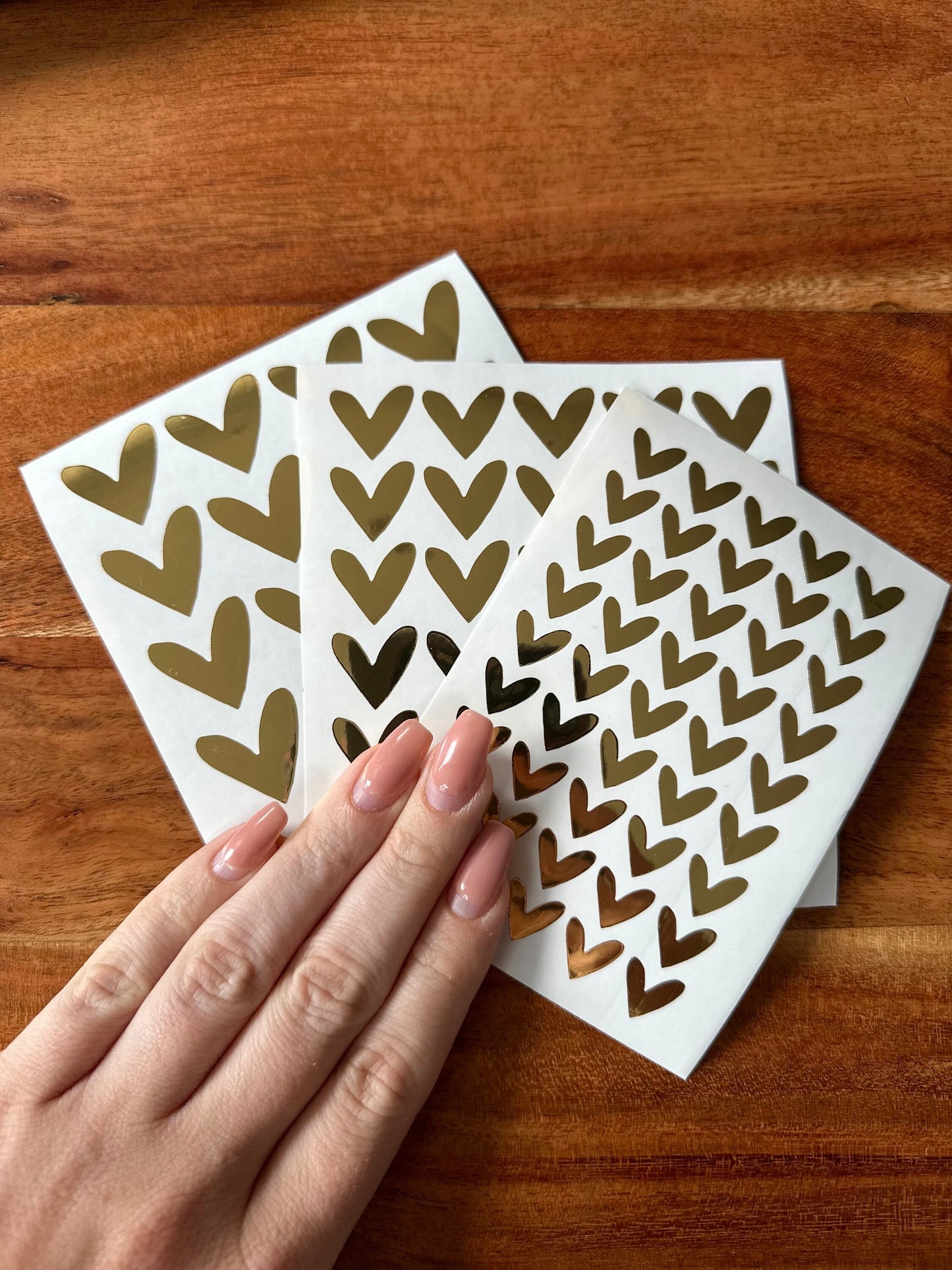 Herz Aufkleber | Stickerbogen | Vinylaufkleber Vinylsticker | Herz Aufkleber | DIY | Kinder | Hochzeit | Geschenke | Kleine Herzen