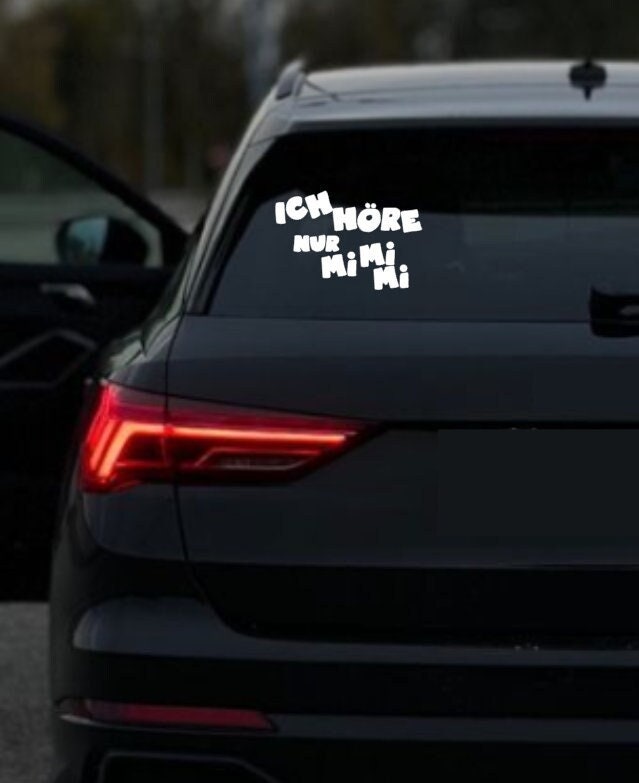 Ich höre nur MiMiMi | Tuning | Auto | Car | Sticker | Scheiben Aufkleber | Autoaufkleber | Autosticker | Geschenk | Witzige Aufkleber