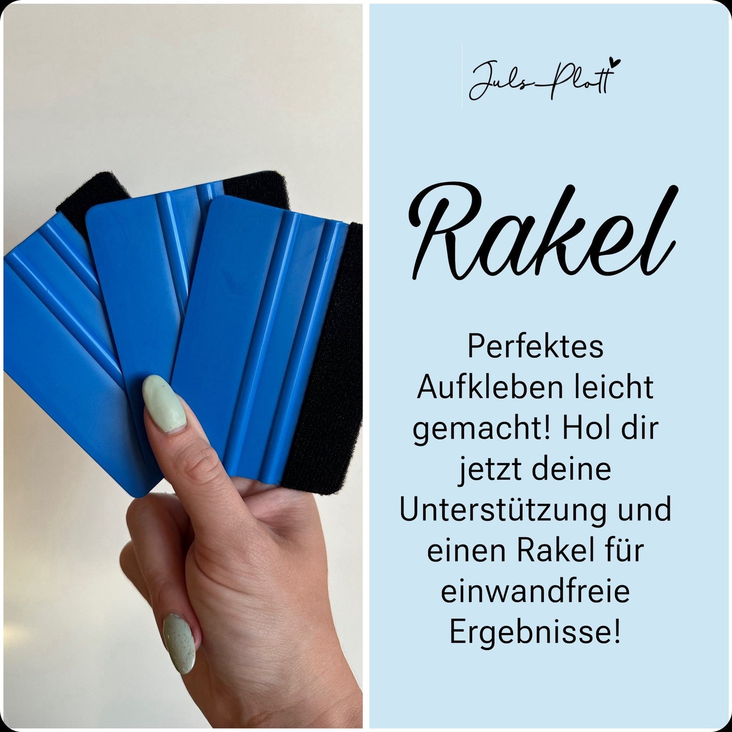 Rakel für das Auftragen von kleinen & Großen Aufklebern, Schriftzügen aus Vinylfolie | Vinyl Aufkleber | Sticker | Auto | Fenster | Wand