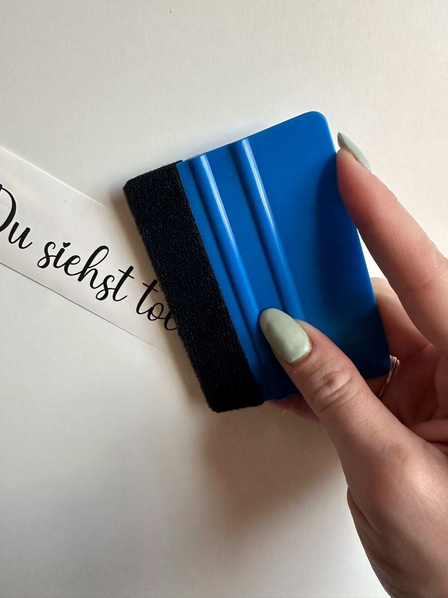 Rakel für das Auftragen von kleinen & Großen Aufklebern, Schriftzügen aus Vinylfolie | Vinyl Aufkleber | Sticker | Auto | Fenster | Wand