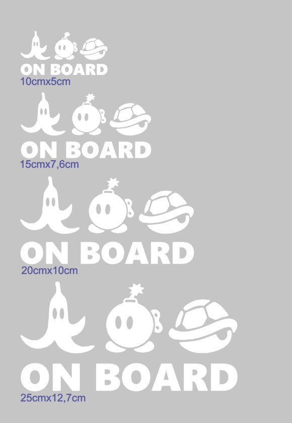 On Board | Tuning | Auto | Car | Sticker | Scheiben Aufkleber | Autoaufkleber | Autosticker | Geschenk | Witzige Aufkleber