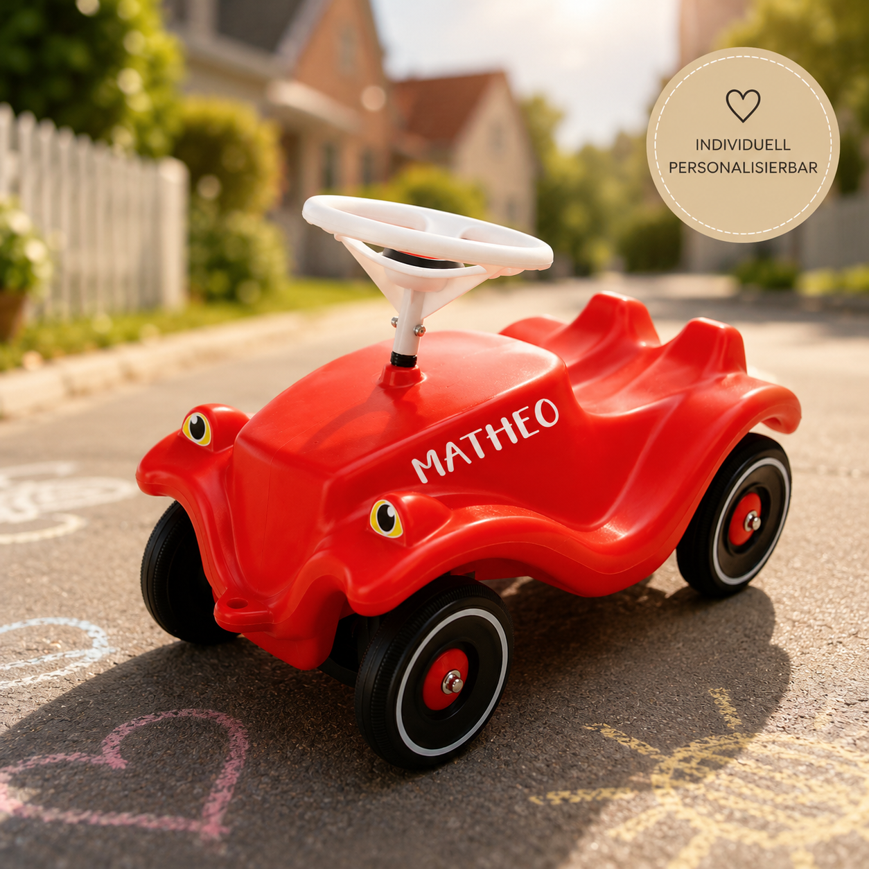 Aufkleber für Bobbycar - Personalisierbar