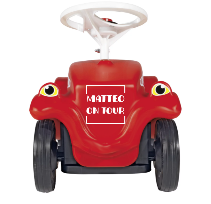 Aufkleber für Bobbycar - Front