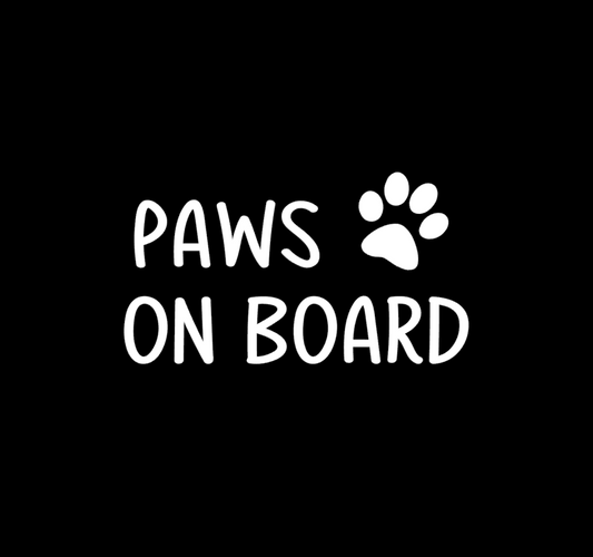 Paws On Board Aufkleber