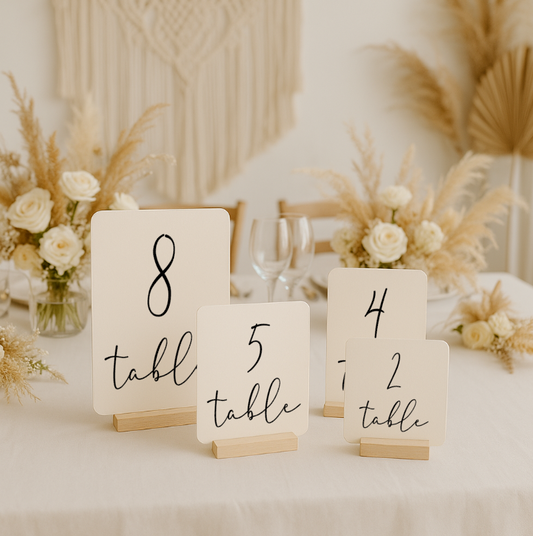 Tischnummern Hochzeit No.1