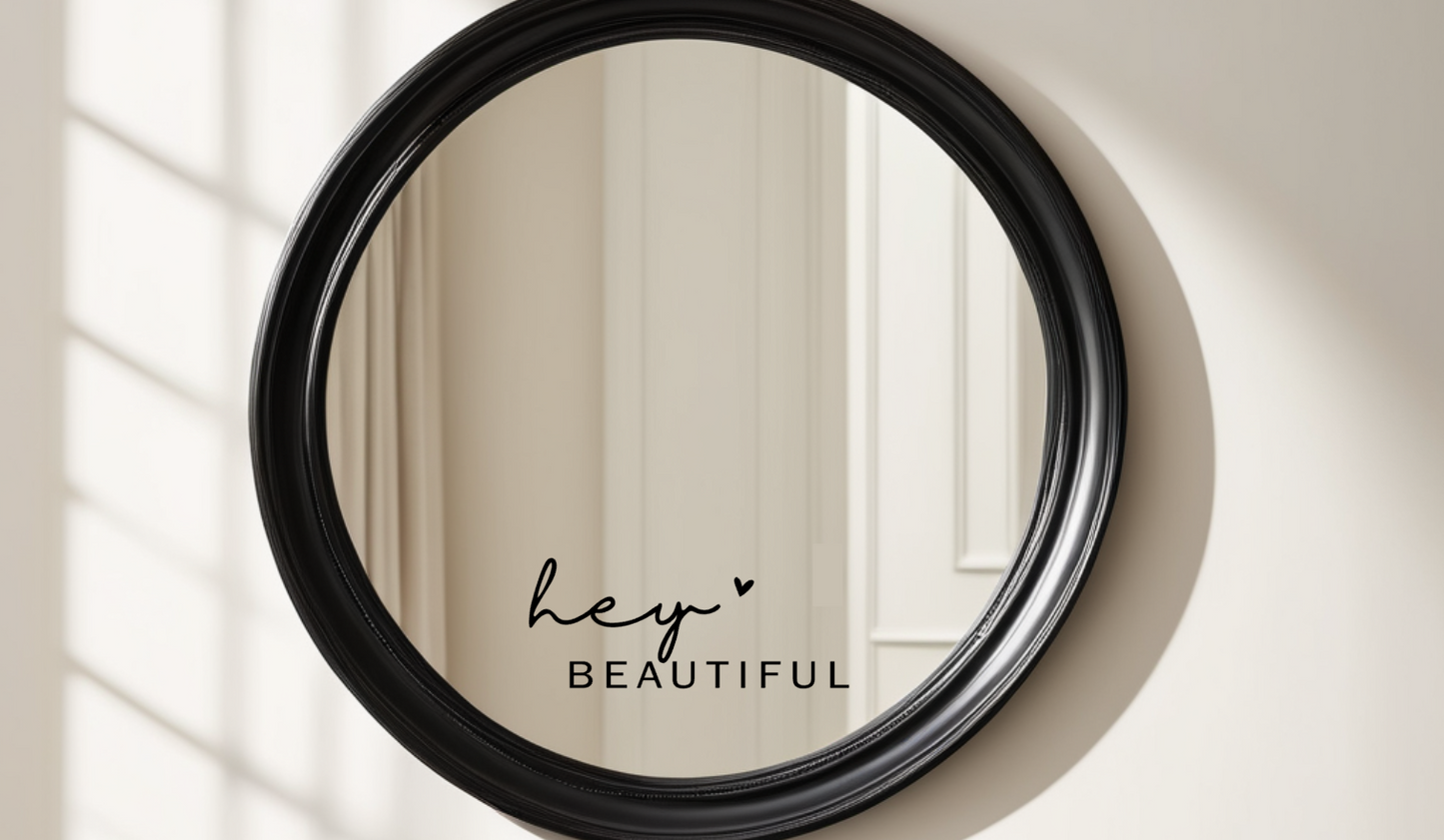 Aufkleber "Hey Beautiful"