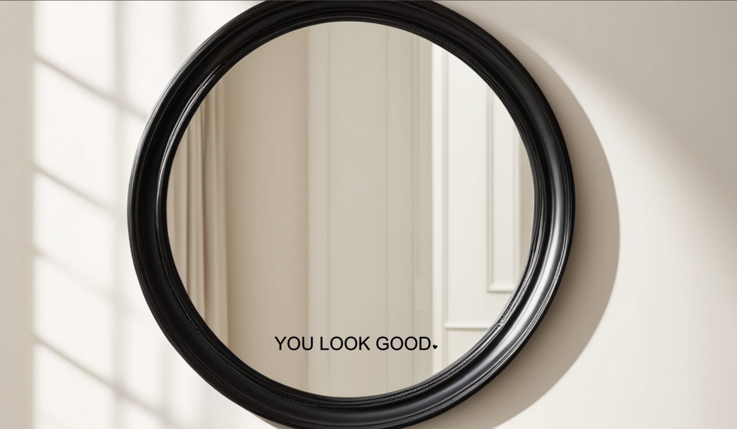 Aufkleber "You Look Good"