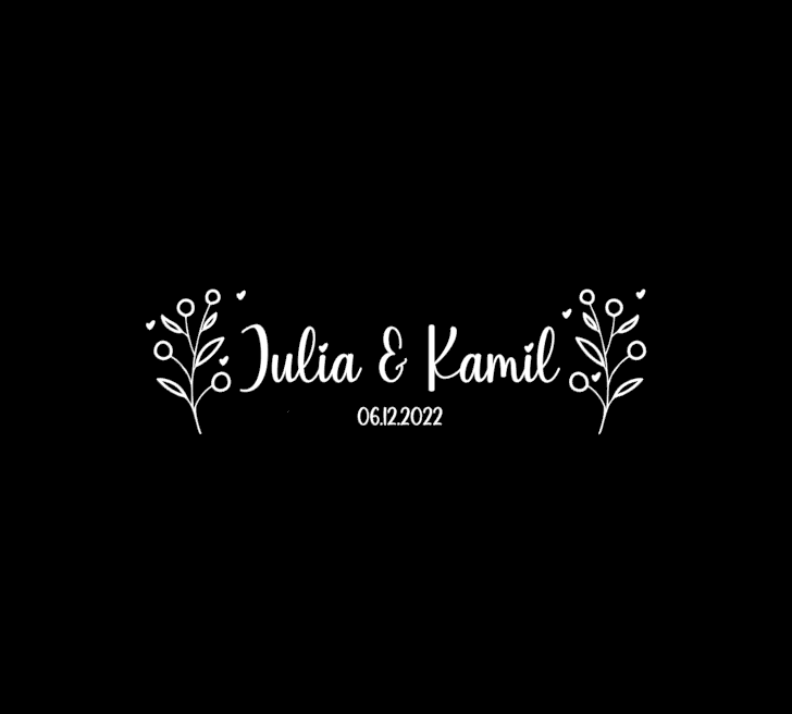 Just Married Aufkleber No.3