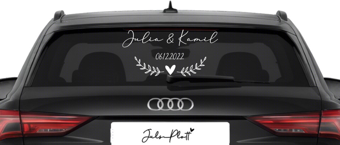 Just Married Aufkleber No.1