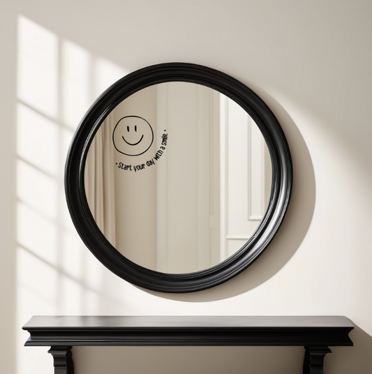 Aufkleber "Start your day with a Smile"