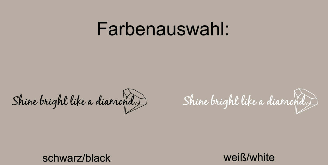 Aufkleber "Like a Diamond!"