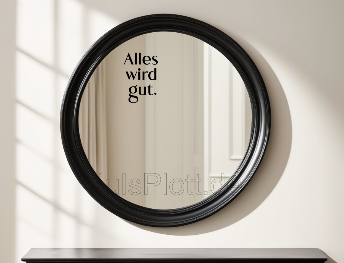 Aufkleber "Alles wird gut"