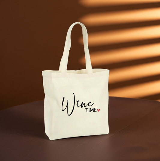 Baumwolltasche "Wine Time"