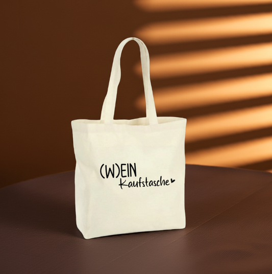 Baumwolltasche "(W)einkaustasche"