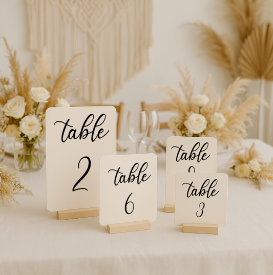 Tischnummern Hochzeit No.2