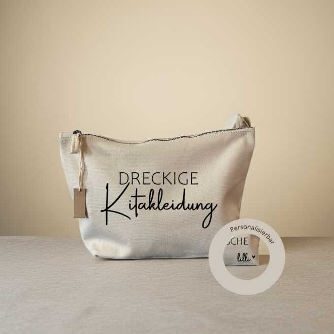 Kosmetiktasche "Dreckige Kitakleidung"