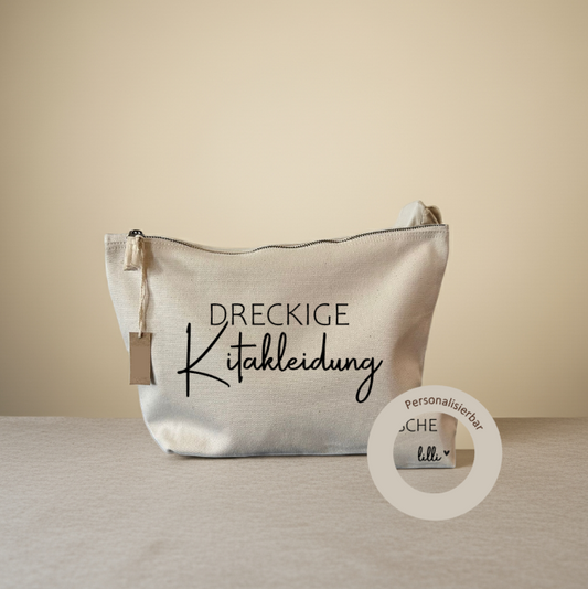 Kosmetiktasche "Dreckige Kitakleidung"