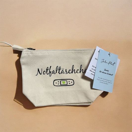 Kosmetiktasche "Notfalltäschchen" Grün