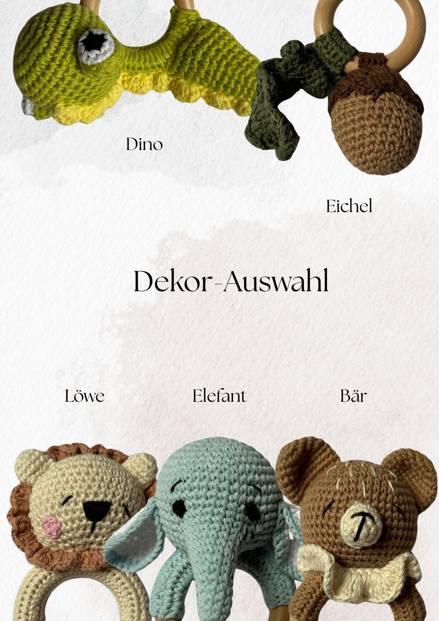 Babyrassel mit Holzring