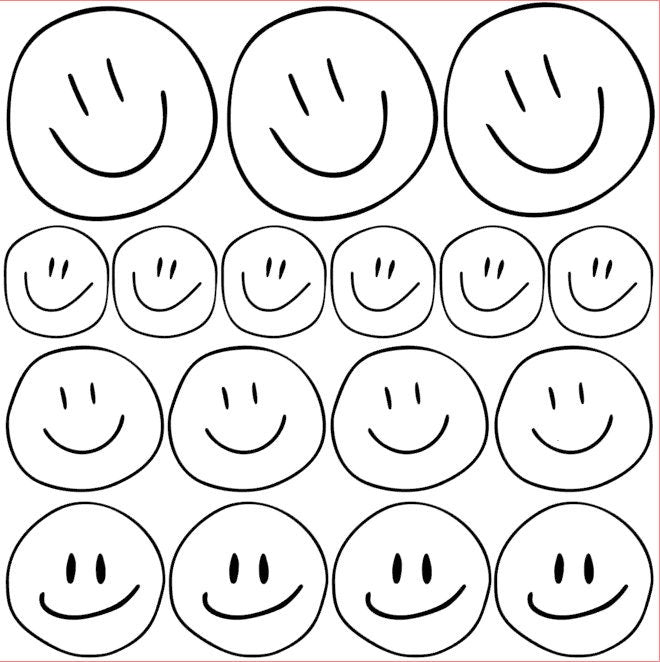 Aufkleber Spiegel | Smiley | Affirmation | Selbstliebe | Sticker für Laptop | Positives Mindset | Smile verschiedene Größen | 17 Stück
