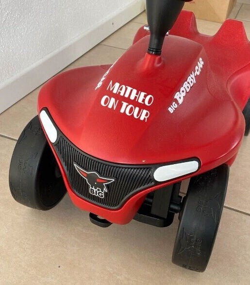 Aufkleber für Bobbycar | Schriftzug | Bobby Car | Name | personalisiert | Eigener Aufkleber | Namensaufkleber | Beschriftung Fahrzeug Kinder