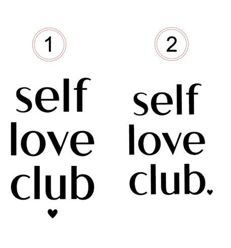 Aufkleber Spiegel | Self Love Club | positive Affirmation | Badezimmer Aufkleber | Deko für Badezimmer | Sticker | Geschenk