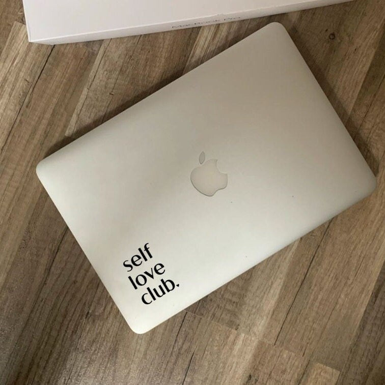 Aufkleber Spiegel | Self Love Club | positive Affirmation | Badezimmer Aufkleber | Deko für Badezimmer | Sticker | Geschenk