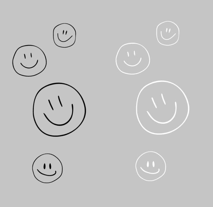 Aufkleber Spiegel | Smiley | Affirmation | Selbstliebe | Sticker für Laptop | Positives Mindset | Smile verschiedene Größen | 17 Stück