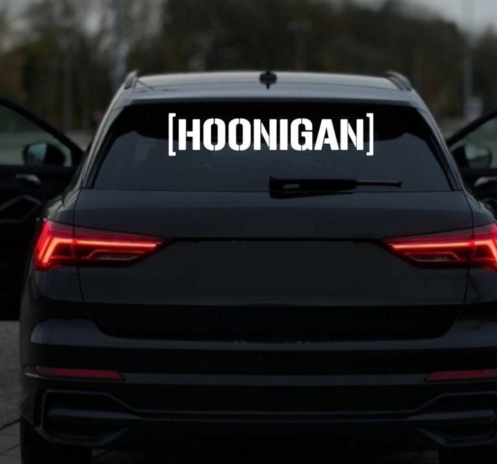 Hoonigan | Print | Racing Aufkleber | Tuning | Auto | Car | Sticker | Scheiben Aufkleber | Autoaufkleber | Autosticker |