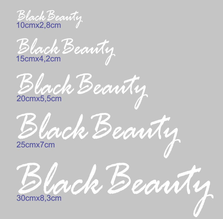 BlackBeauty | Tuning | Auto | Car | Sticker | Scheiben Aufkleber | Autoaufkleber | Autosticker | Geschenk | Witzige Aufkleber