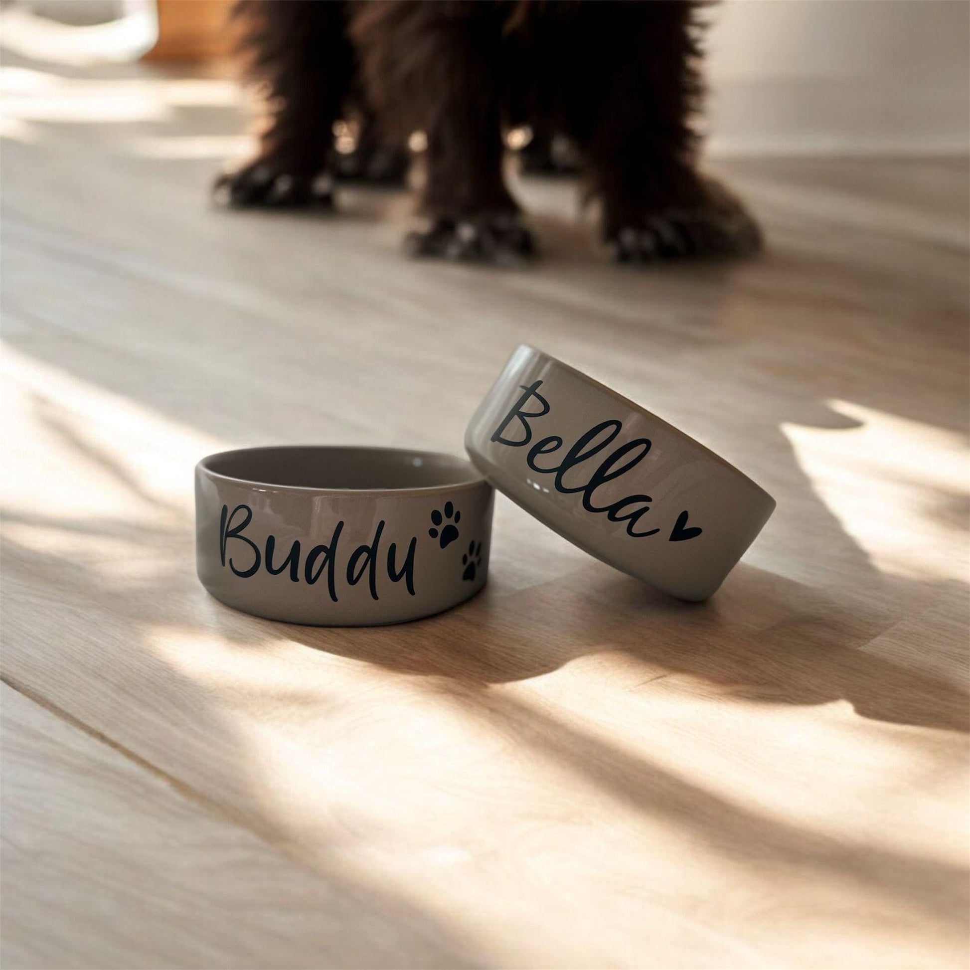 Personalisierter Futternapf | Fressnapf | Haustier | Vinylaufkleber | Personalisiertes Geschenk | Hundeschüssel | Hund | Katze | Kaninchen